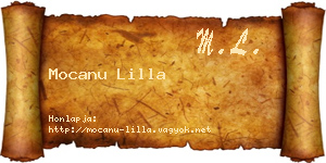 Mocanu Lilla névjegykártya